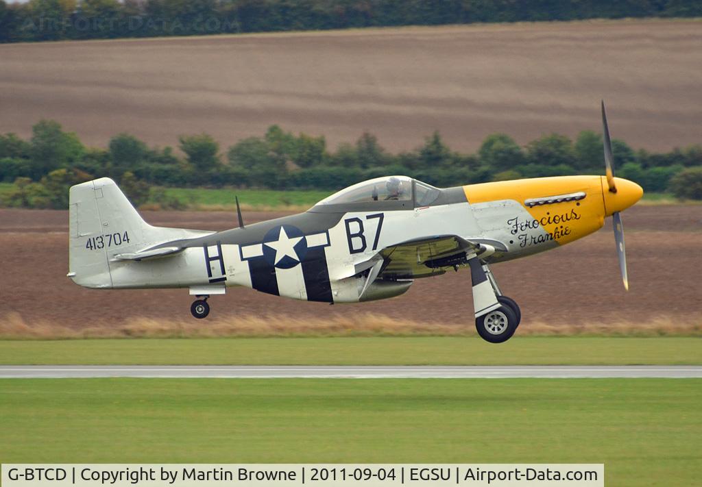 G-BTCD, 1944 North American P-51D Mustang C/N 122-39608, DULL AND RAINY