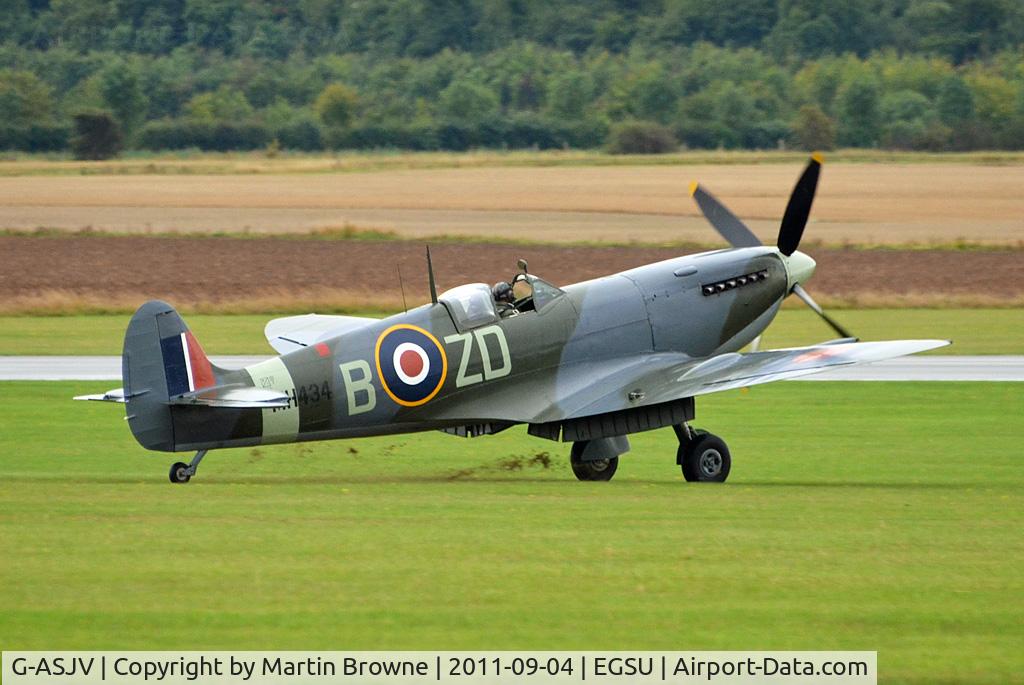 G-ASJV, 1943 Supermarine 361 Spitfire LF.IXb C/N CBAF.IX.552, DULL AND RAINY