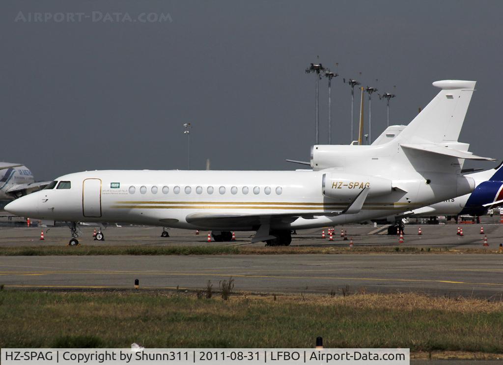 HZ-SPAG, 2009 Dassault Falcon 7X C/N 79, Parked...