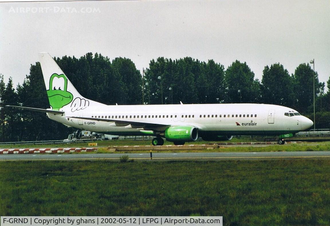 F-GRND, 1999 Boeing 737-85F C/N 28827, Euralair 'frog'