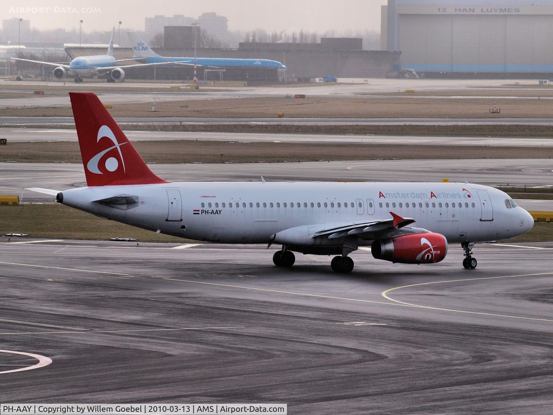 PH-AAY, 1995 Airbus A320-232 C/N 527, Arrival on Schiphol Airport