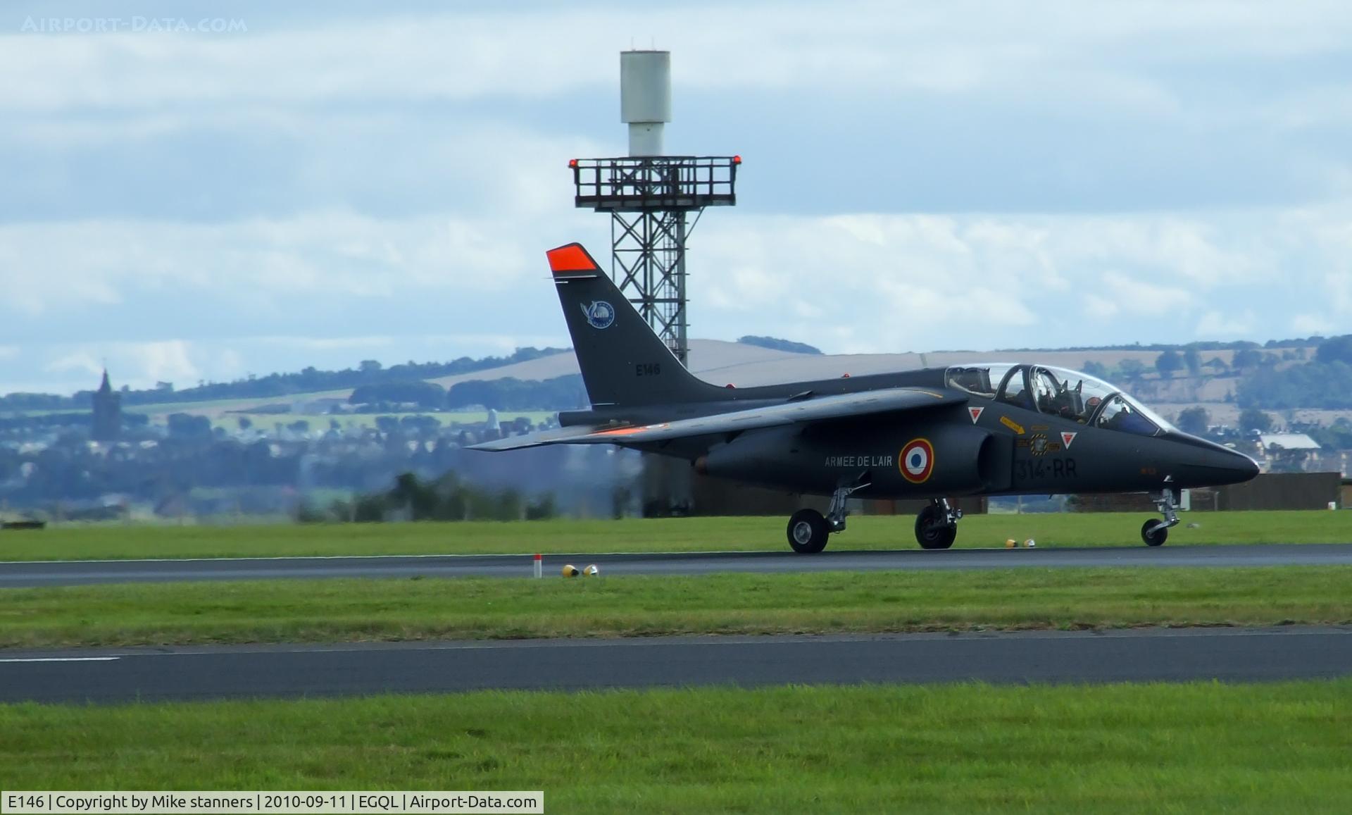 E146, Dassault-Dornier Alpha Jet E C/N E146, E146 Lands back at Leuchars after its display