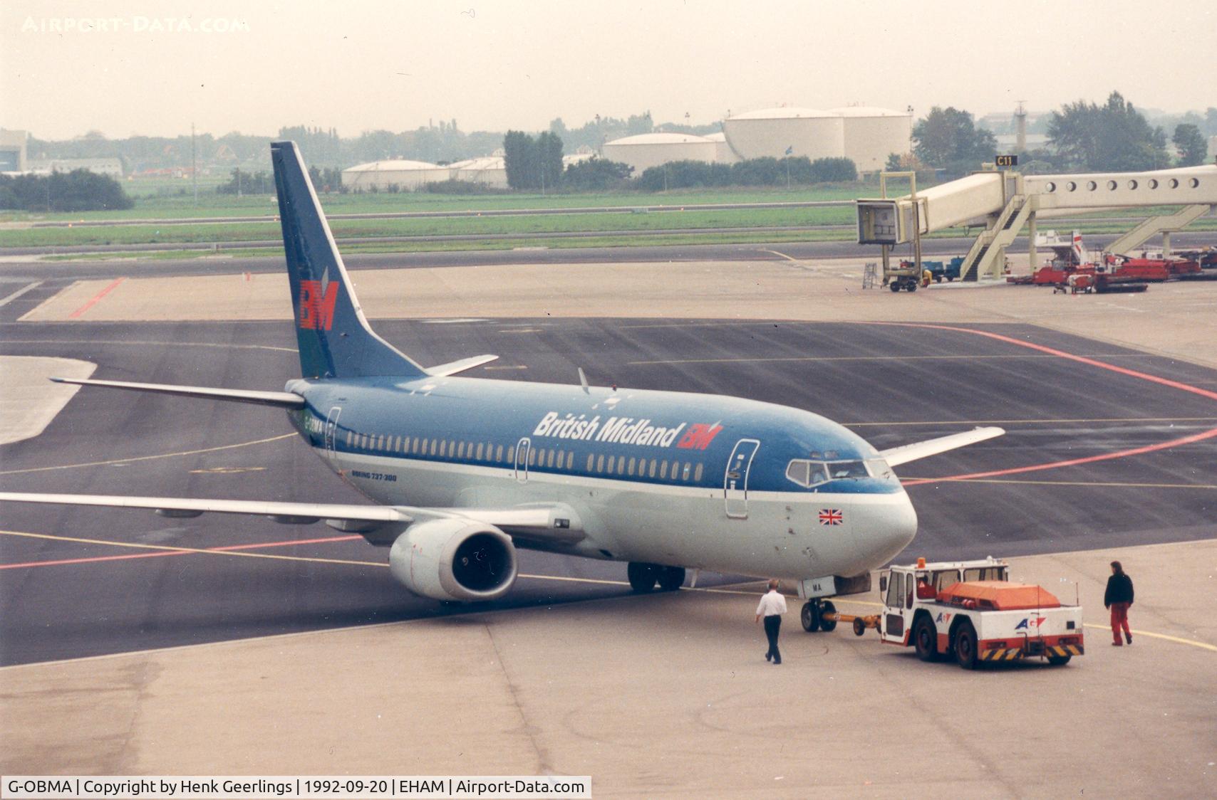 G-OBMA, 1987 Boeing 737-33A C/N 23831, British Midland