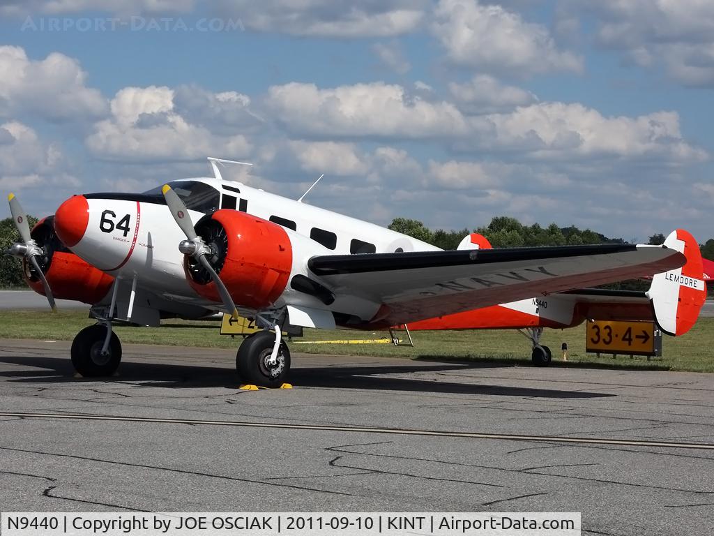 N9440, Beech UC-45J Expeditor C/N 66464, at Winston-Salem