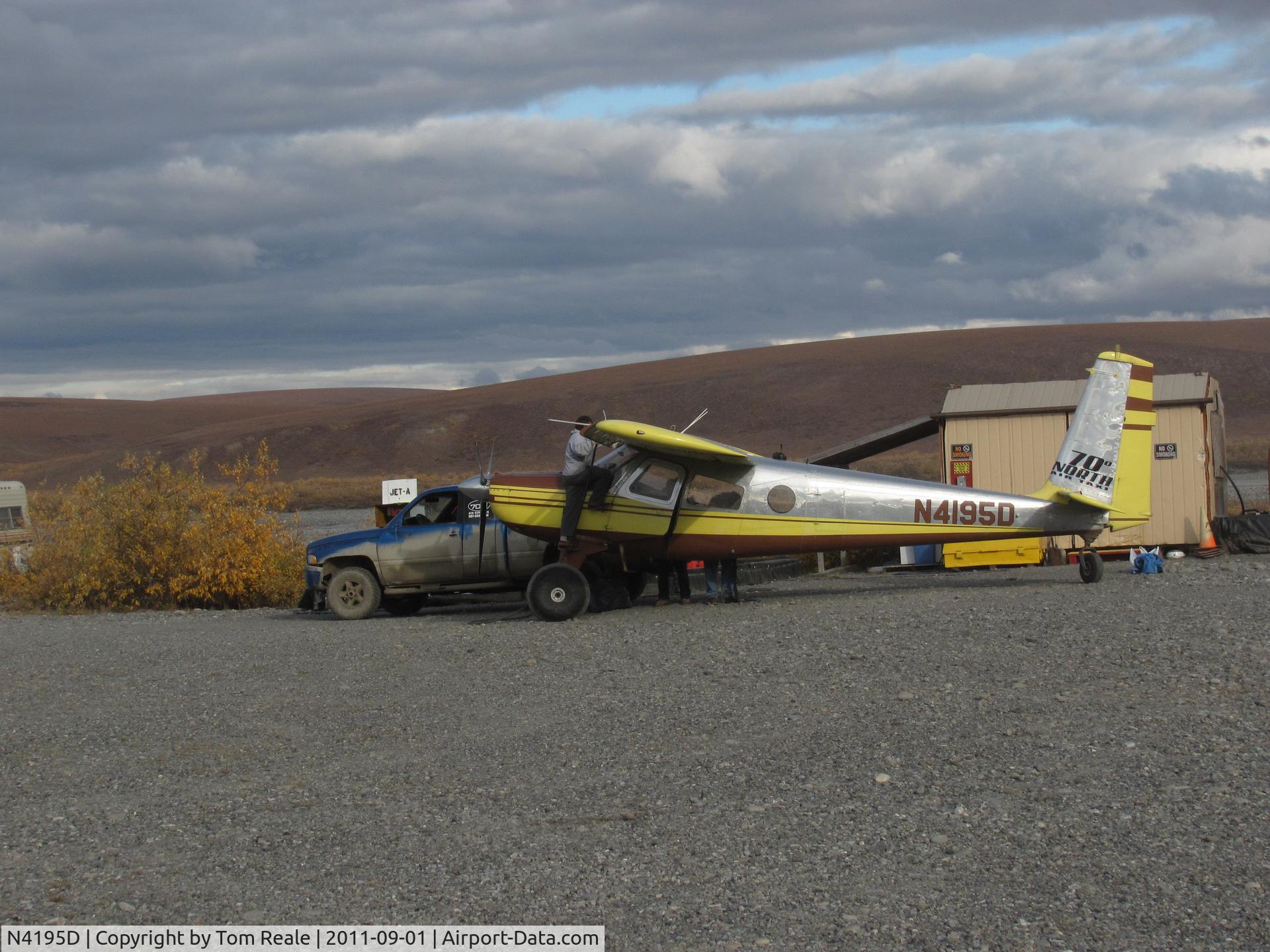 N4195D, 1962 Helio H-395A Super Courier C/N 1008, Taken at Happy Valley airstrip, Dalton Highway