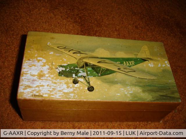 G-AAXR, De Havilland DH-80A Puss Moth C/N 2007, Bought this box at an auction 14/9/2011