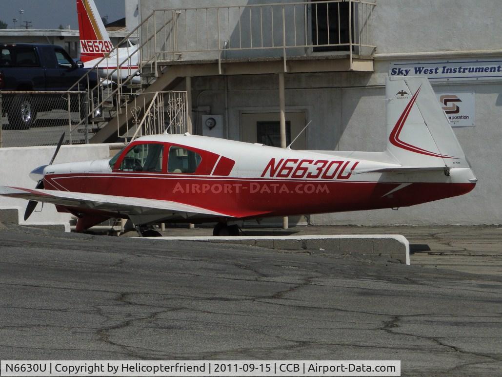 N6630U, 1963 Mooney M20D Master C/N 125, Parked in the Sky West Instruments parking area