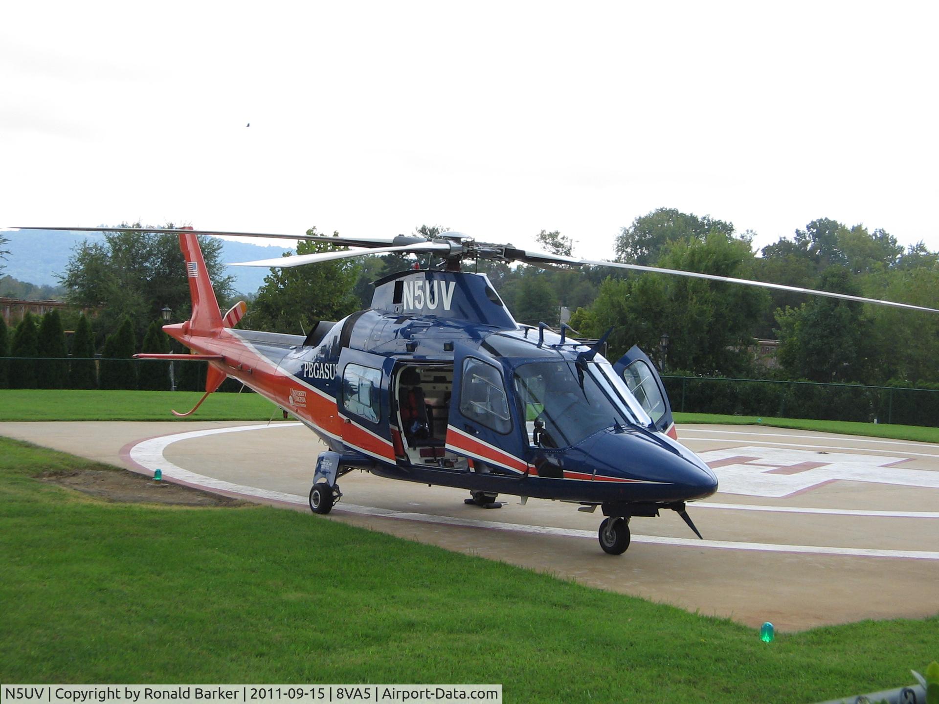 N5UV, Agusta A-109E C/N 11150, UVA Hospital