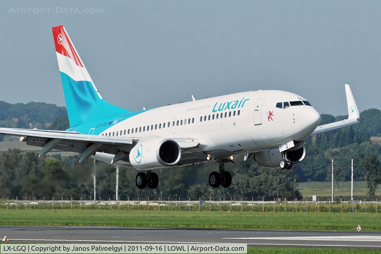 LX-LGQ, 2004 Boeing 737-7C9 C/N 33802, Luxair Boeing B737-79C final approach to LOWL/LNZ