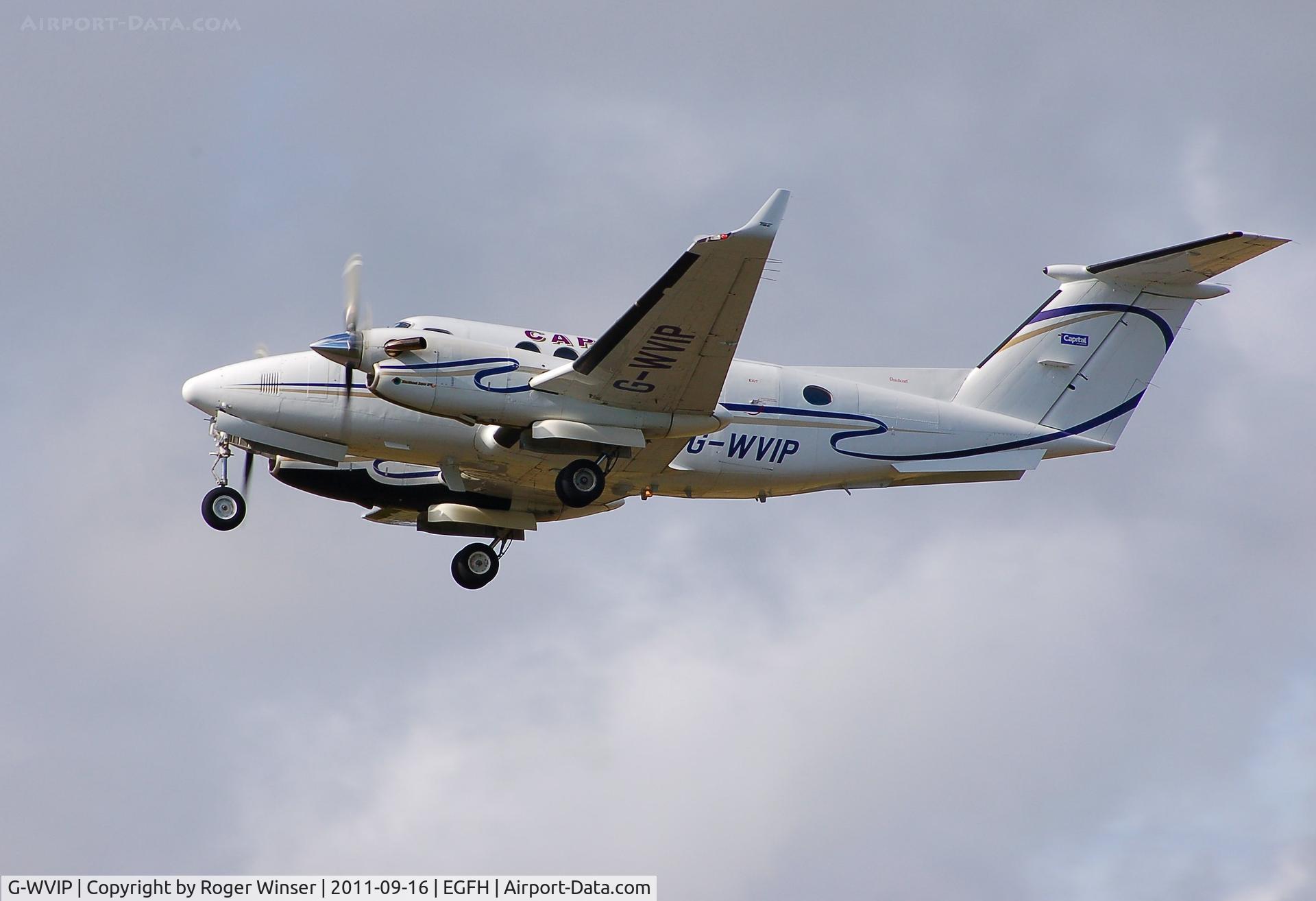 G-WVIP, 1980 Beech 200 Super King Air C/N BB-625, Regular visitor. Super King Air of Capital Air Charter.