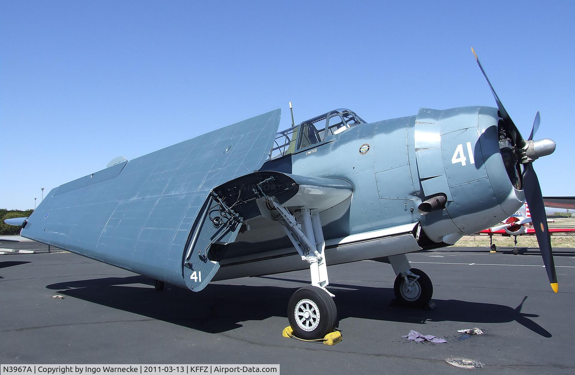 N3967A, 1945 Grumman TBM-3U Avenger C/N 53835, Grumman (General Motors) TBM-3U Avenger of the CAF Arizona Wing Museum, Mesa AZ
