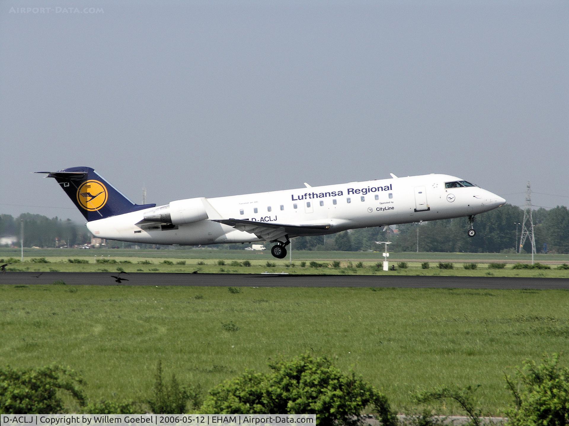 D-ACLJ, Canadair CRJ-100LR (CL-600-2B19) C/N 7021, Take off from Schiphol Airport