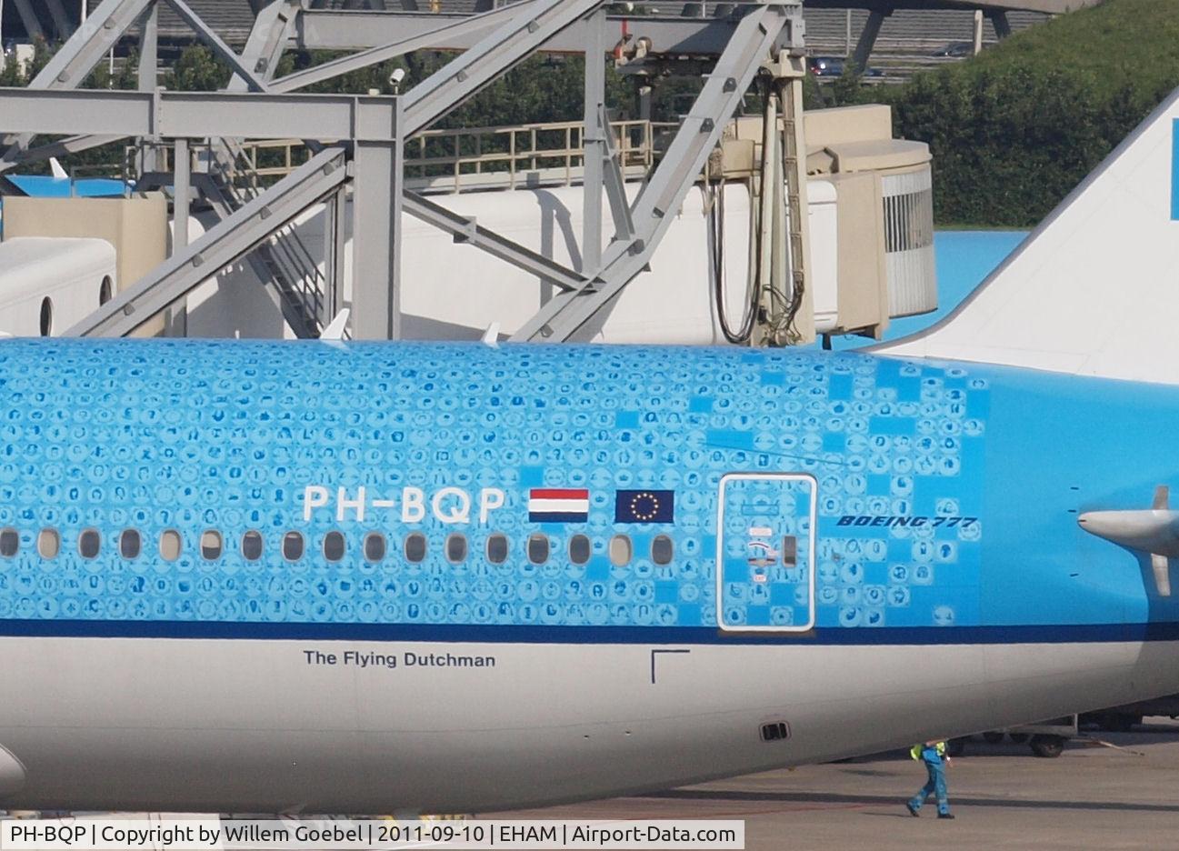PH-BQP, 2007 Boeing 777-206/ER C/N 32721, a A Part of the repaint of the PH-BQP ''The Delft Blue Tiles