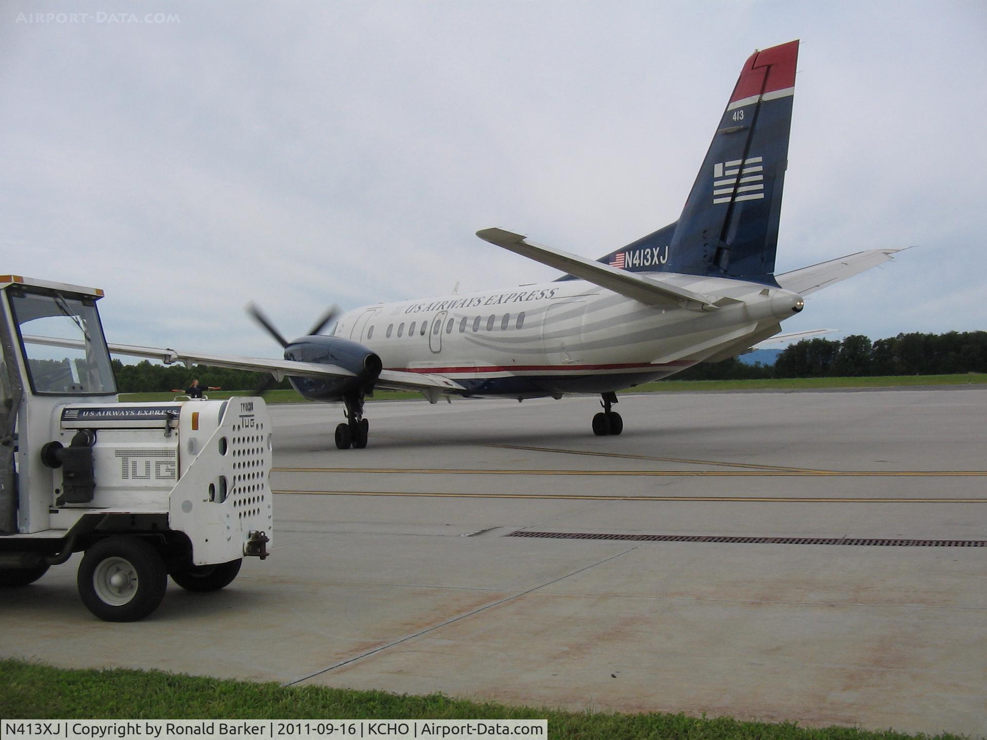 N413XJ, Saab 340B C/N 340B413, CHO, VA