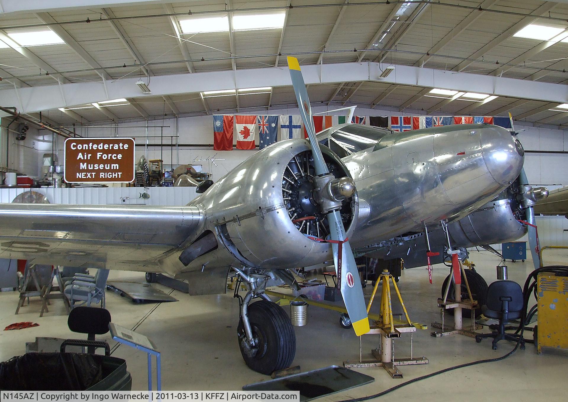 N145AZ, Beech D18S C/N A-235, Beechcraft D18S (C-45 Expeditor) at the CAF Arizona Wing Museum, Mesa AZ