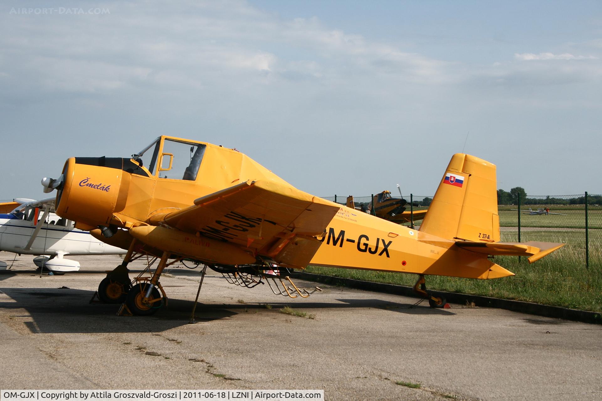 OM-GJX, Let Z-37A Cmelak C/N 22-19, Nitra Janikovce Airport - Slovakia (Slovak Republik) SK