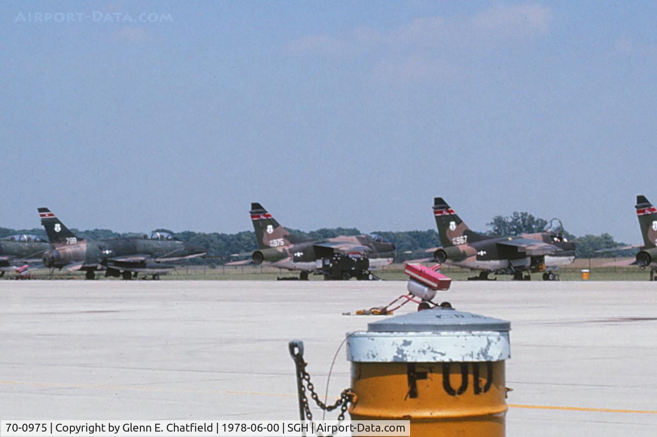 70-0975, 1970 LTV A-7D Corsair II C/N D-121, On the Air National Guard Ramp.