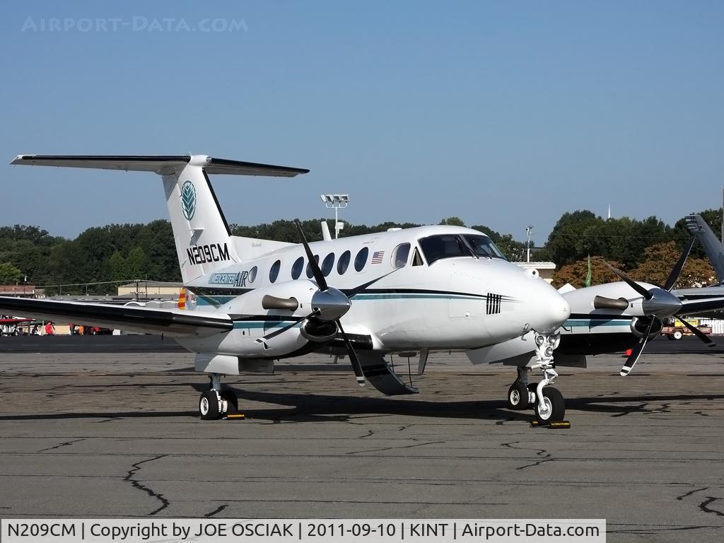 N209CM, 1998 Raytheon Aircraft Company B200 C/N BB-1613, On display at Winston-Salem