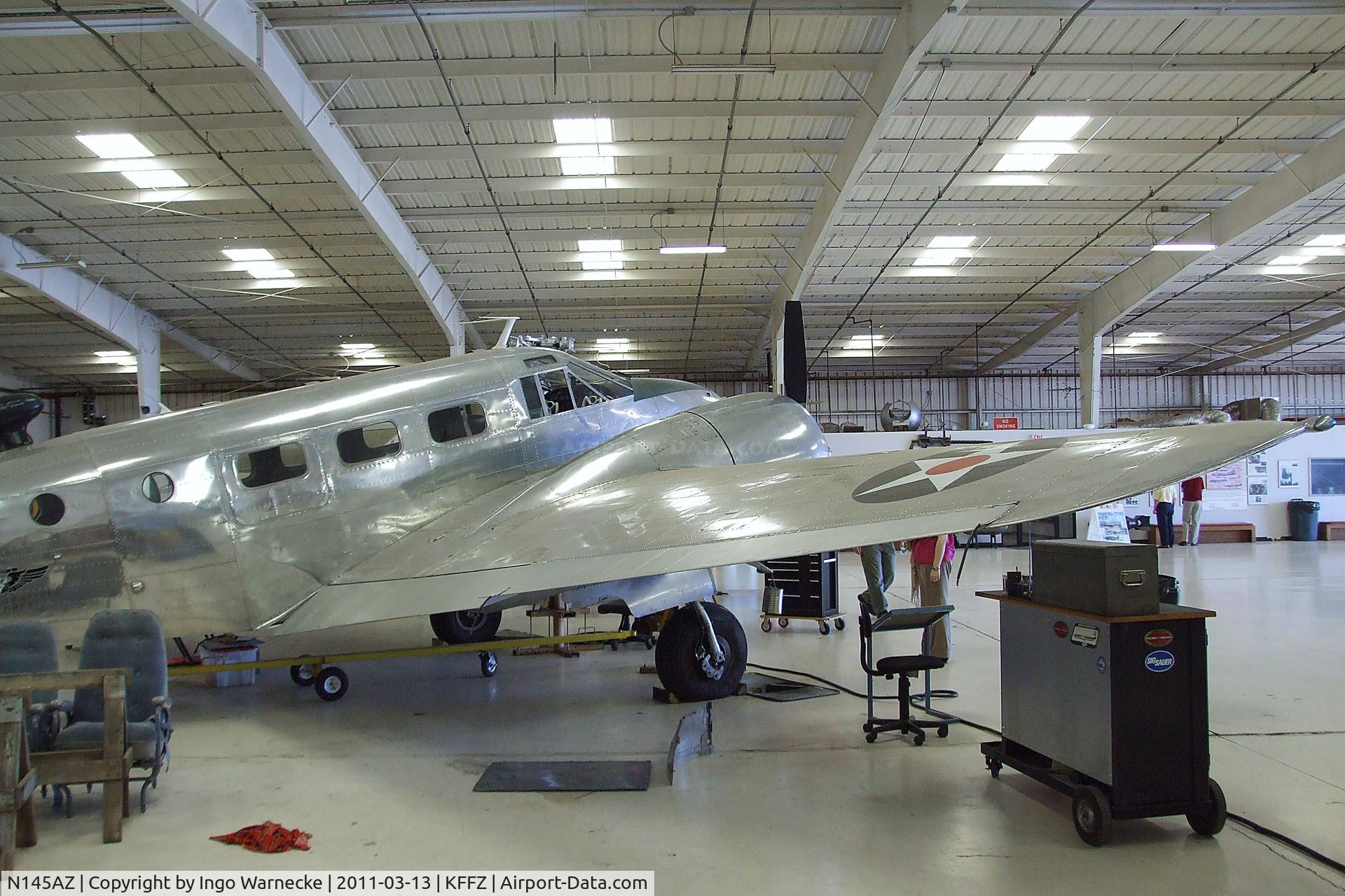 N145AZ, Beech D18S C/N A-235, Beechcraft D18S (C-45 Expeditor) at the CAF Arizona Wing Museum, Mesa AZ