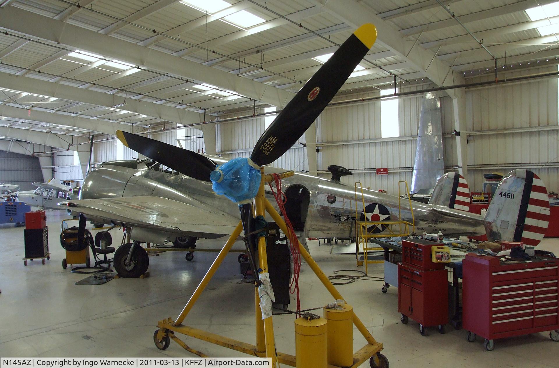 N145AZ, Beech D18S C/N A-235, Beechcraft D18S (C-45 Expeditor) at the CAF Arizona Wing Museum, Mesa AZ