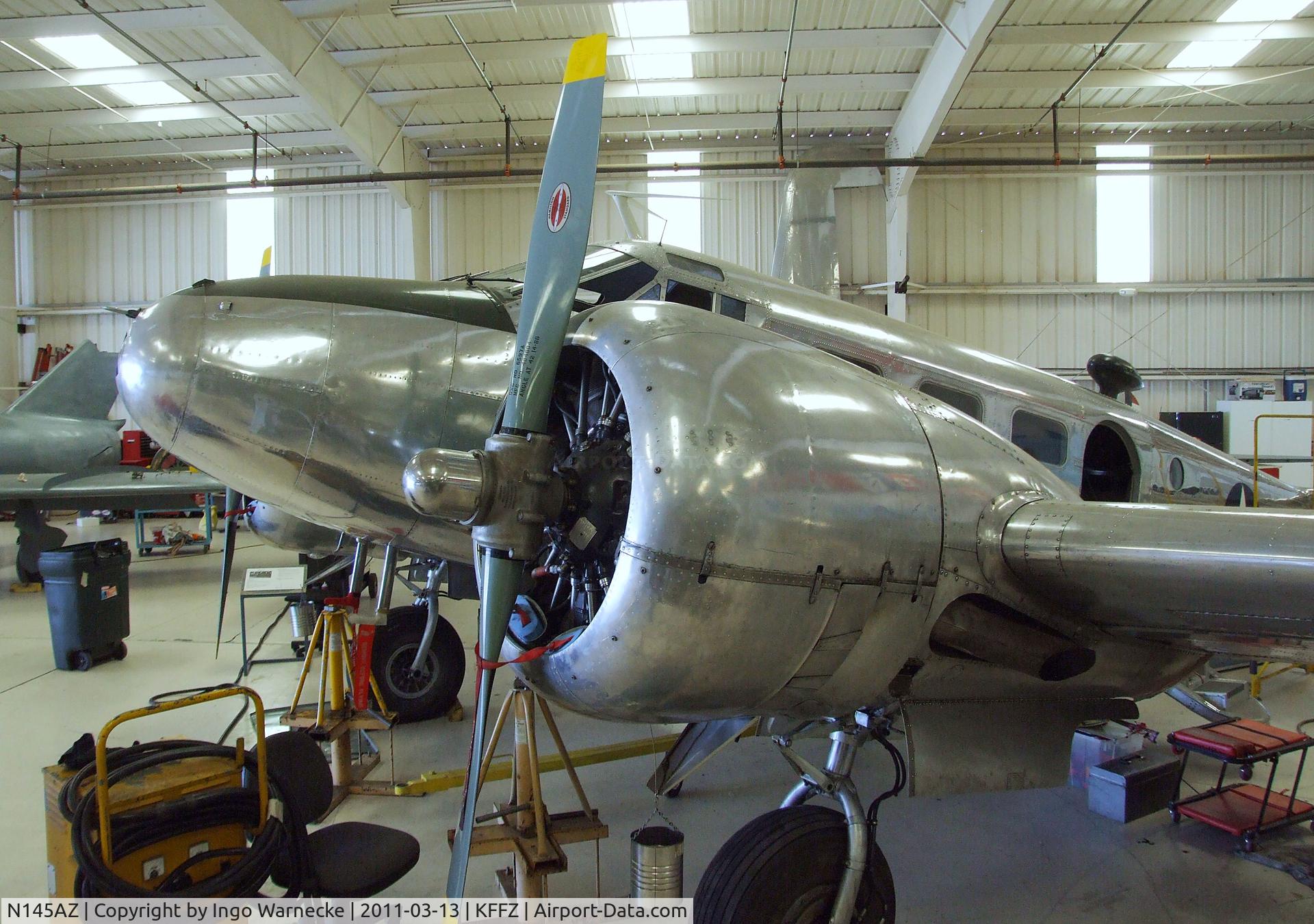 N145AZ, Beech D18S C/N A-235, Beechcraft D18S (C-45 Expeditor) at the CAF Arizona Wing Museum, Mesa AZ