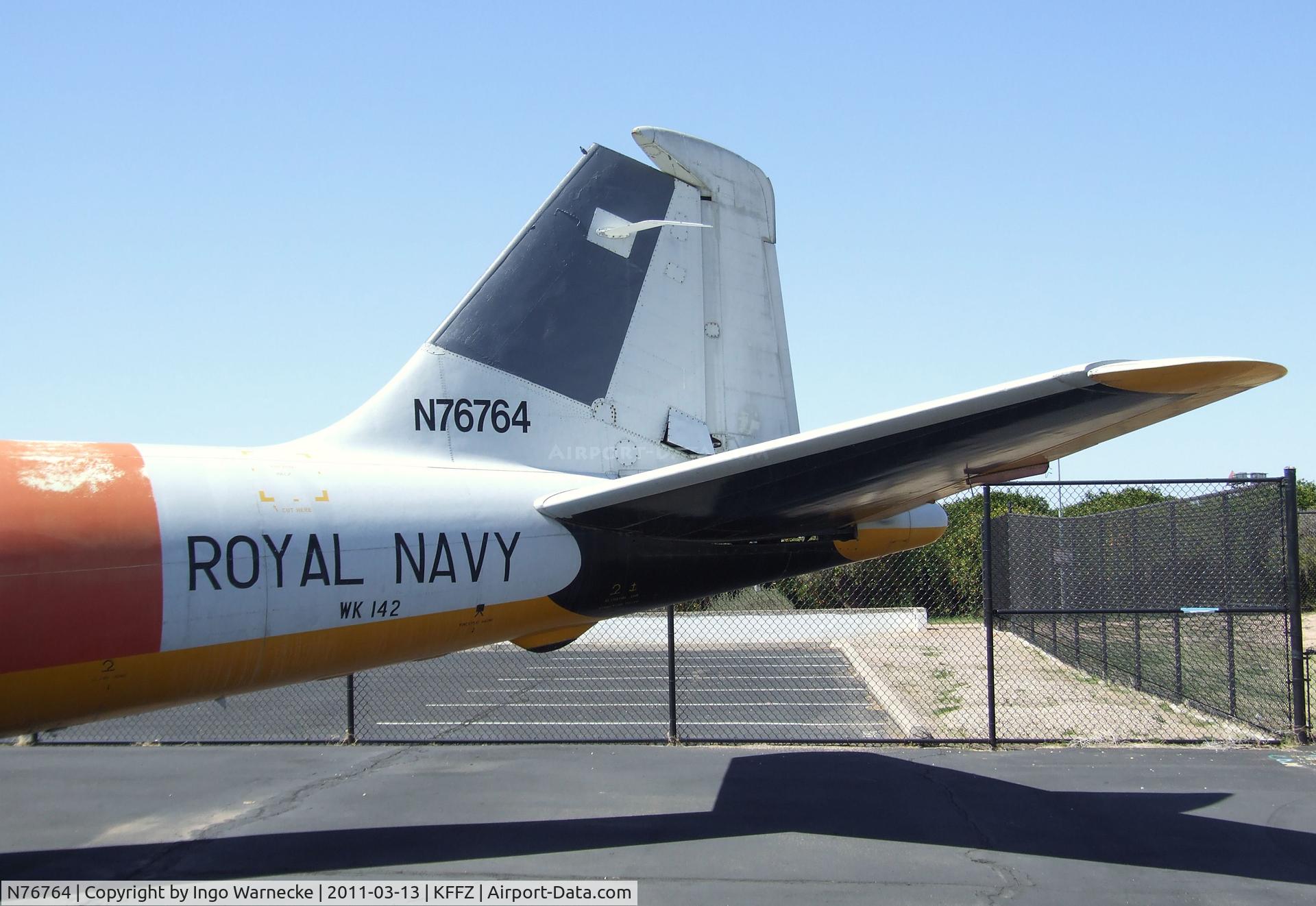 N76764, 1954 English Electric Canberra TT.18 C/N EEP13535, English Electric Canberra TT18 outside the CAF Arizona Wing Museum at Falcon Field, Mesa AZ