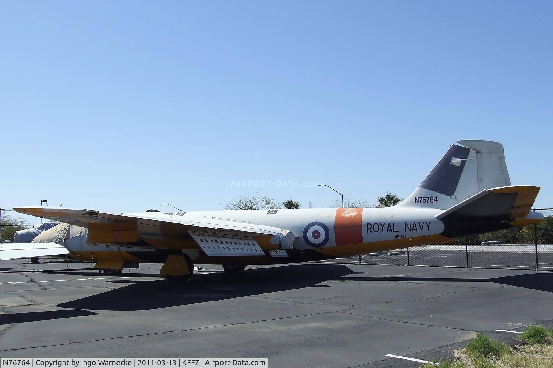 N76764, 1954 English Electric Canberra TT.18 C/N EEP13535, English Electric Canberra TT18 outside the CAF Arizona Wing Museum at Falcon Field, Mesa AZ