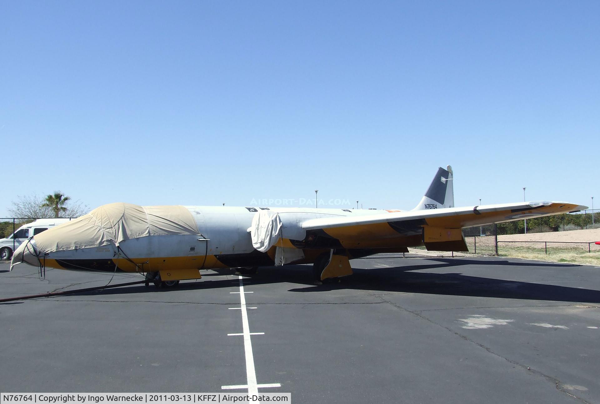 N76764, 1954 English Electric Canberra TT.18 C/N EEP13535, English Electric Canberra TT18 outside the CAF Arizona Wing Museum at Falcon Field, Mesa AZ