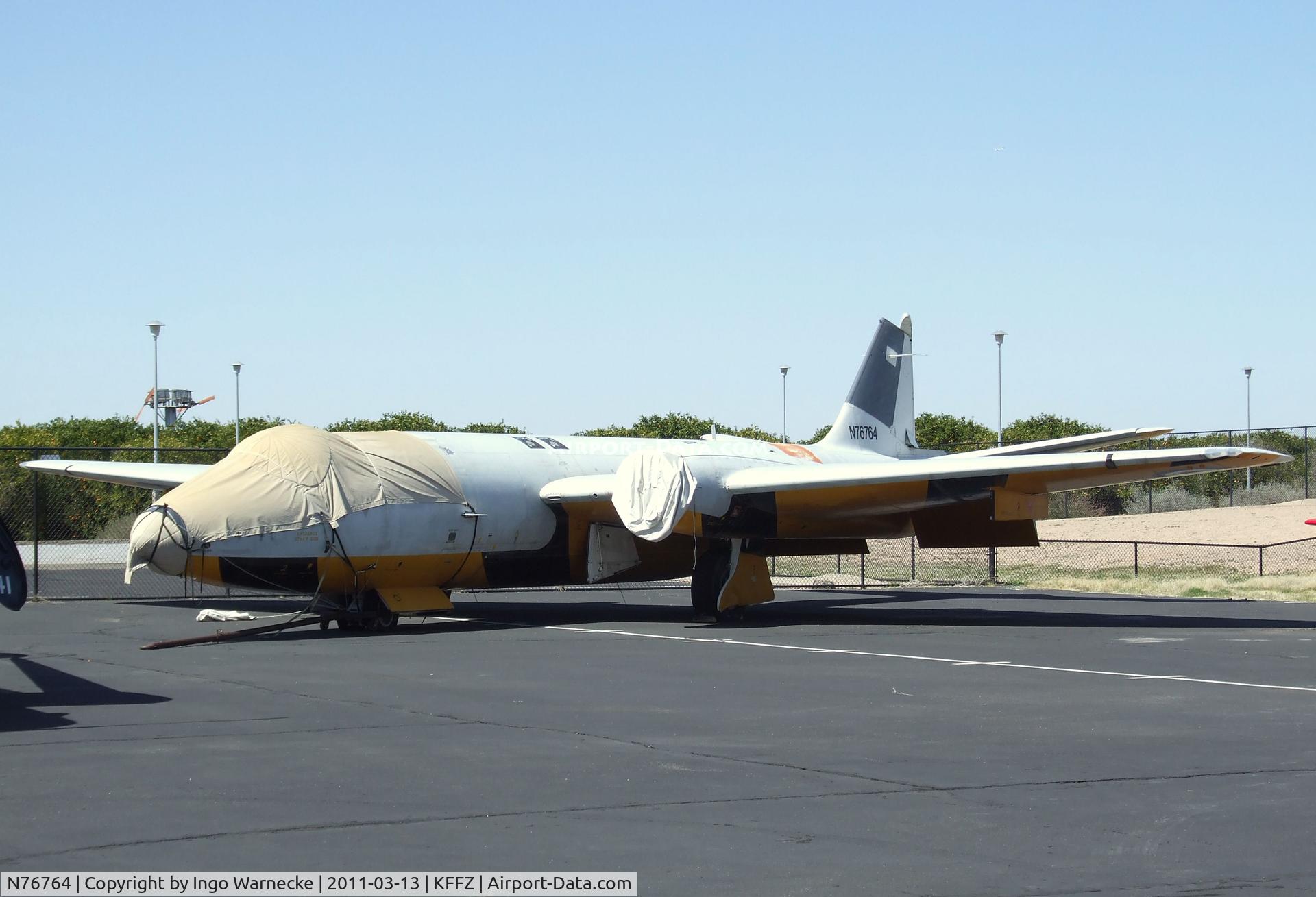 N76764, 1954 English Electric Canberra TT.18 C/N EEP13535, English Electric Canberra TT18 outside the CAF Arizona Wing Museum at Falcon Field, Mesa AZ