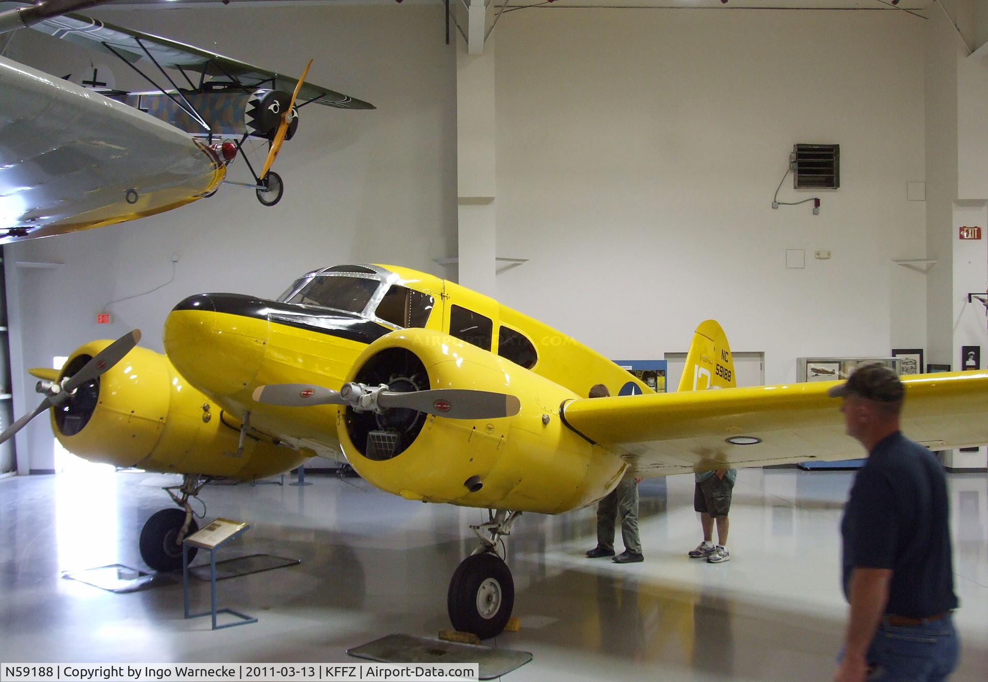 N59188, 1942 Cessna T-50 Bobcat Bobcat C/N 3084, Cessna T-50 Bobcat at the CAF Arizona Wing Museum, Mesa AZ