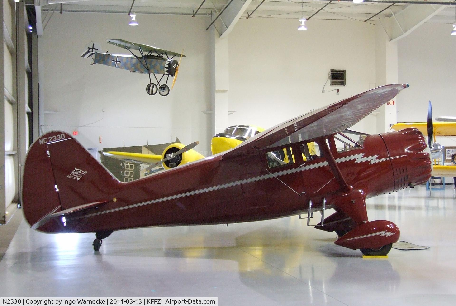 N2330, 1938 Stinson SR-10G Reliant C/N 3-5838, Stinson SR-10G Reliant at the CAF Arizona Wing Museum, Mesa AZ