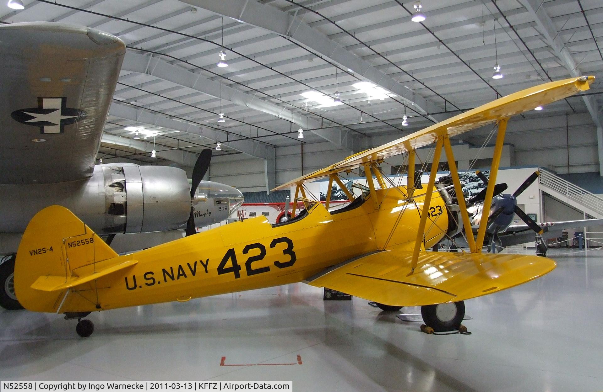 N52558, 1943 Boeing A75N1(PT17) C/N 75-4894, Boeing / Stearman A75N1 (PT-17) at the CAF Arizona Wing Museum, Mesa AZ