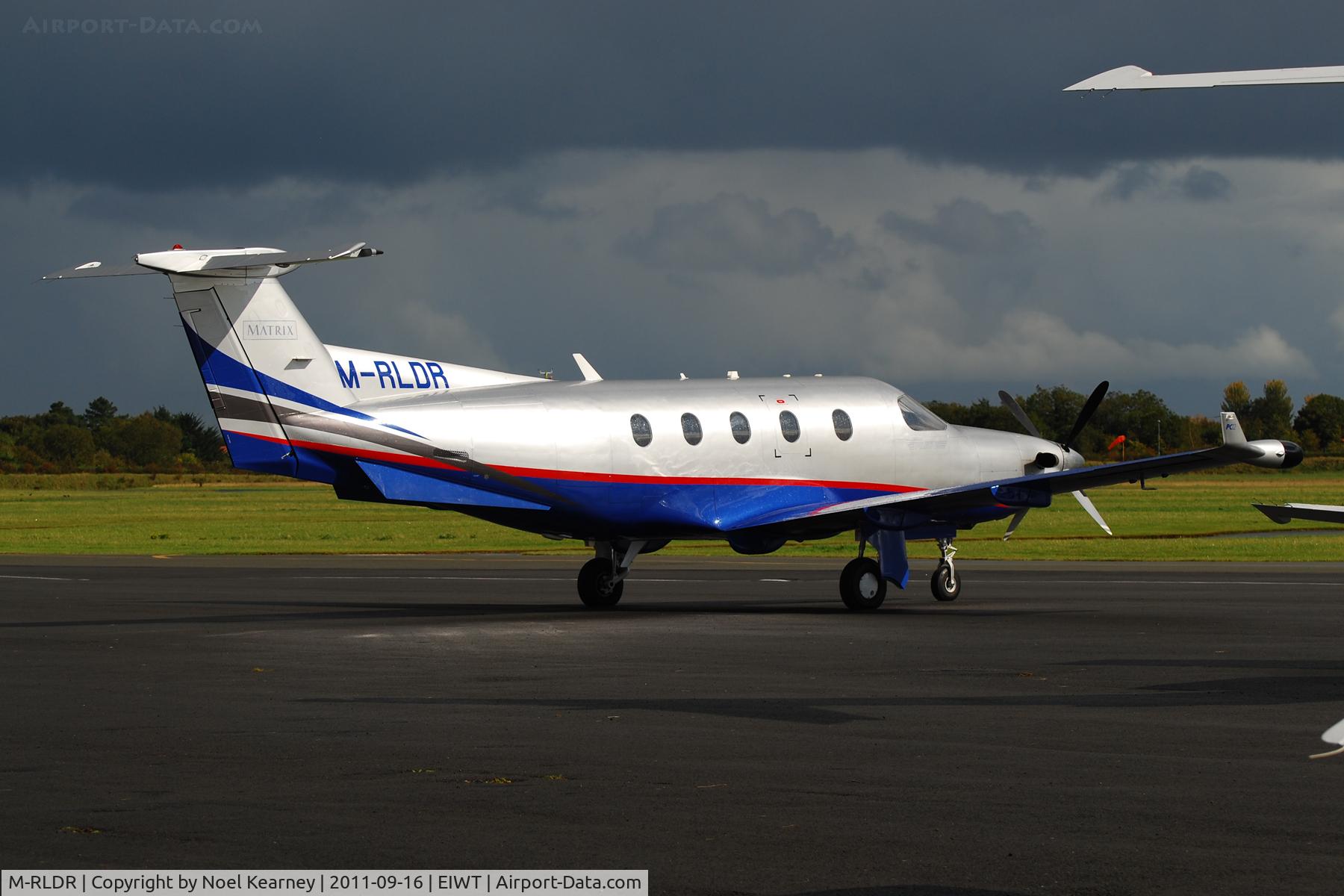 M-RLDR, 2005 Pilatus PC-12/45 C/N 682, Parked on the apron at weston.