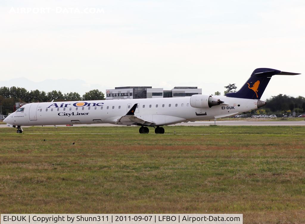 EI-DUK, 2006 Canadair CRJ-900ER (CL-600-2D24) C/N 15104, Taxiing holding point rwy 32R for departure...