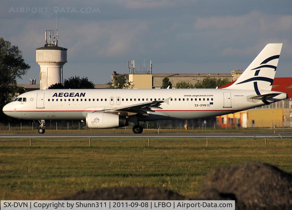 SX-DVN, 2008 Airbus A320-232 C/N 3478, Ready for take off rwy 32R