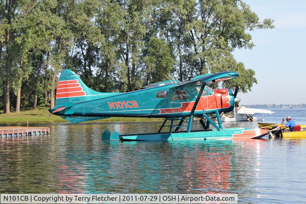 N101CB, De Havilland Canada DHC-2 Beaver Mk.1 (L20A) C/N 1398, At Lake Winnebago, during 2011 Oshkosh Week