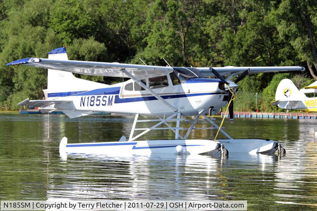 N185SM, 1976 Cessna A185F Skywagon 185 C/N 18503068, At Lake Winnebago, during 2011 Oshkosh Week