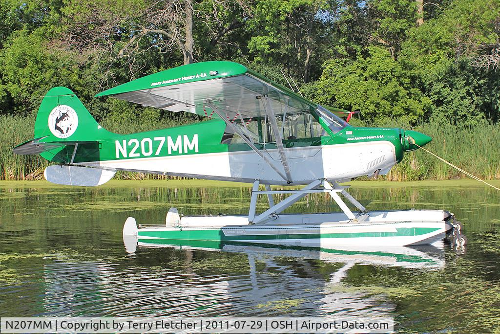 N207MM, 1998 Aviat A-1A Husky C/N 1434, At Lake Winnebago, during 2011 Oshkosh Week