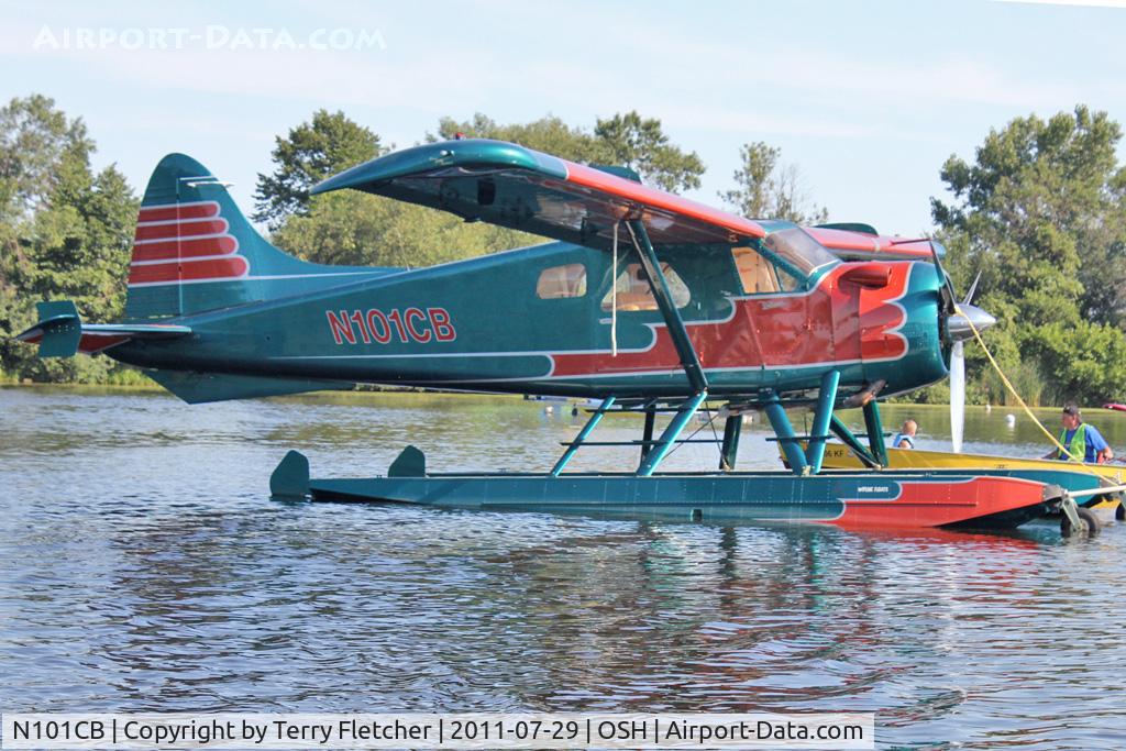 N101CB, De Havilland Canada DHC-2 Beaver Mk.1 (L20A) C/N 1398, At Lake Winnebago, during 2011 Oshkosh Week
