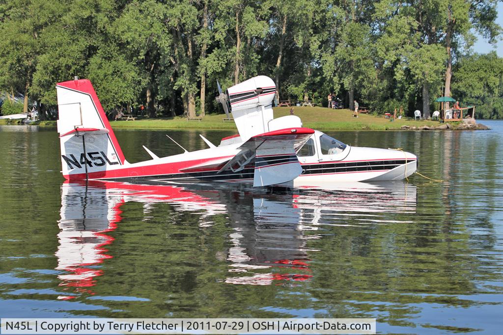 N45L, 1969 Lake LA-4 C/N 426, At Lake Winnebago, during 2011 Oshkosh Week