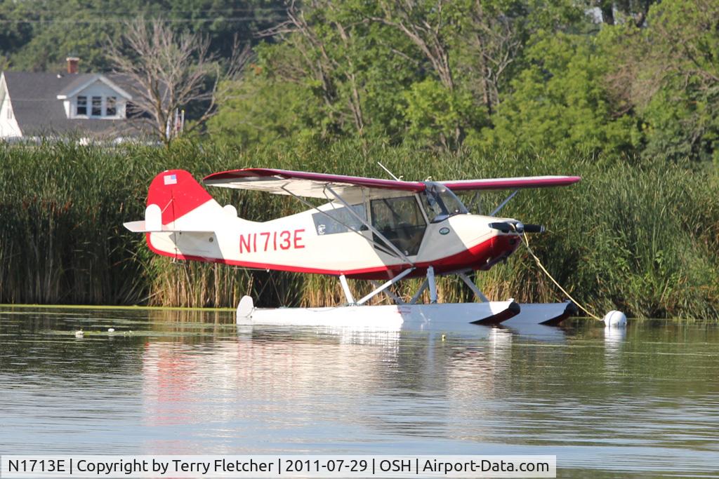 N1713E, 1946 Aeronca 7AC Champion C/N 7AC-5278, At Lake Winnebago, during 2011 Oshkosh Week