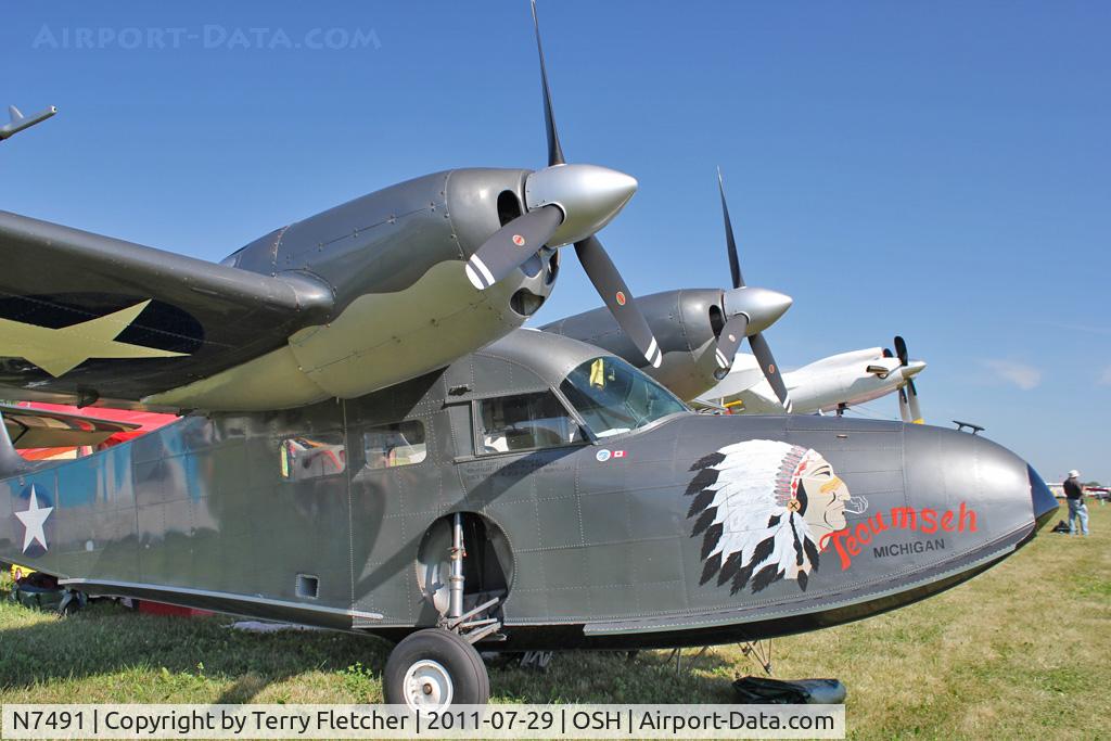 N7491, 1942 Grumman G-44 Widgeon C/N 1240, At 2011 Oshkosh