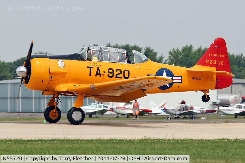 N55720, North American T-6G Texan C/N 168-24, At 2011 Oshkosh