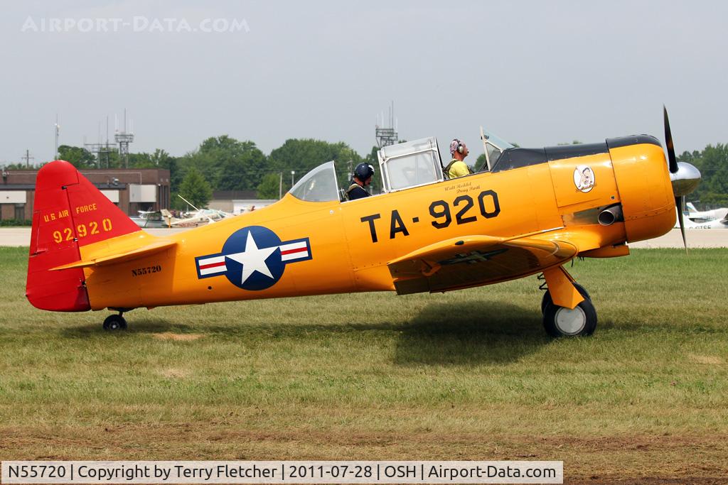 N55720, North American T-6G Texan C/N 168-24, At 2011 Oshkosh