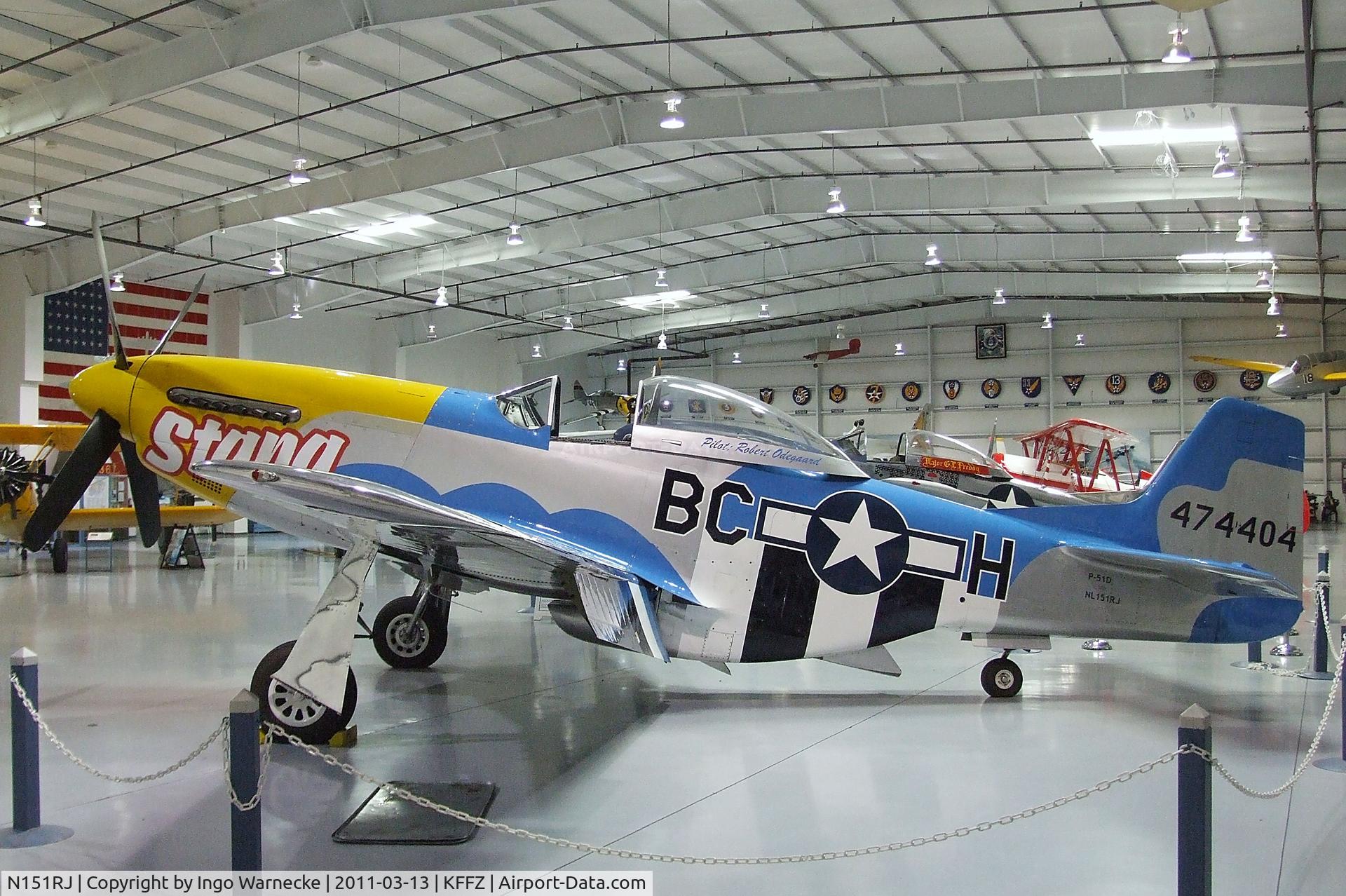 N151RJ, North American P-51D Mustang C/N 44-74404, North American P-51D Mustang at the CAF Arizona Wing Museum, Mesa AZ