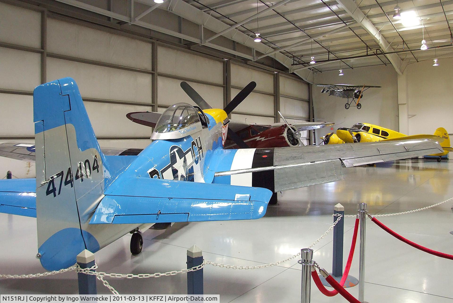 N151RJ, North American P-51D Mustang C/N 44-74404, North American P-51D Mustang at the CAF Arizona Wing Museum, Mesa AZ