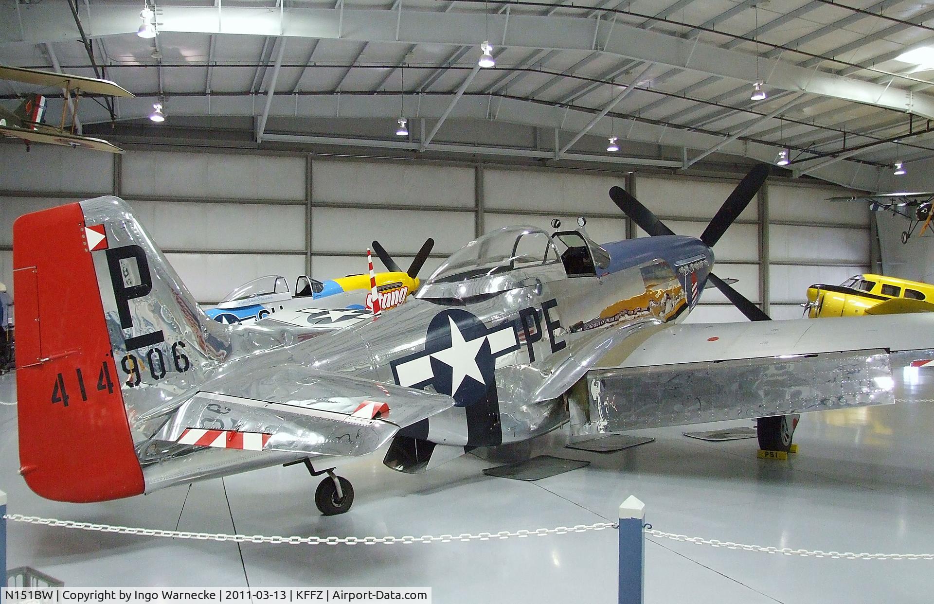 N151BW, 1962 North American P-51D Mustang C/N 44-74813, North American P-51D Mustang at the CAF Arizona Wing Museum, Mesa AZ