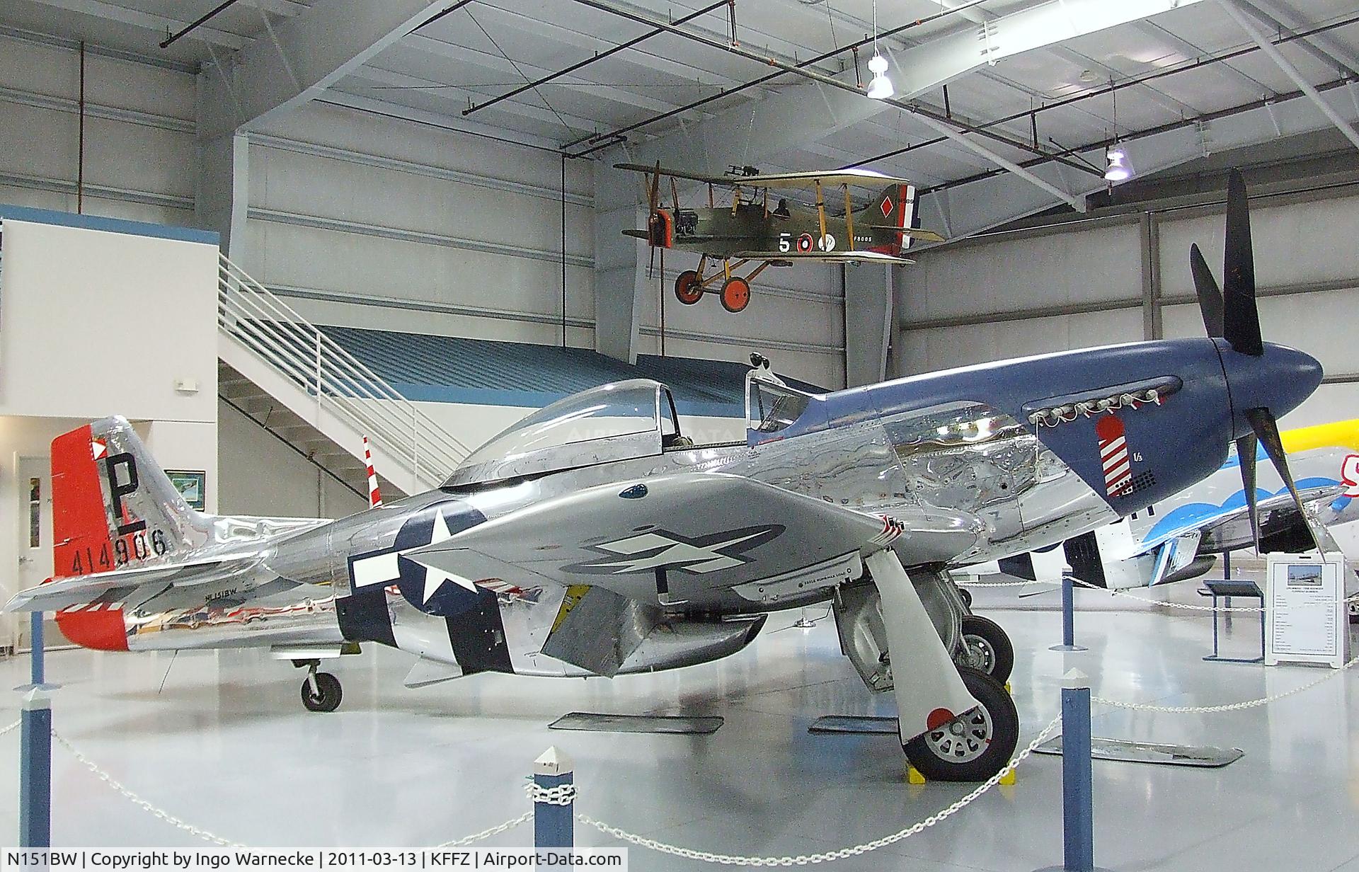 N151BW, 1962 North American P-51D Mustang C/N 44-74813, North American P-51D Mustang at the CAF Arizona Wing Museum, Mesa AZ