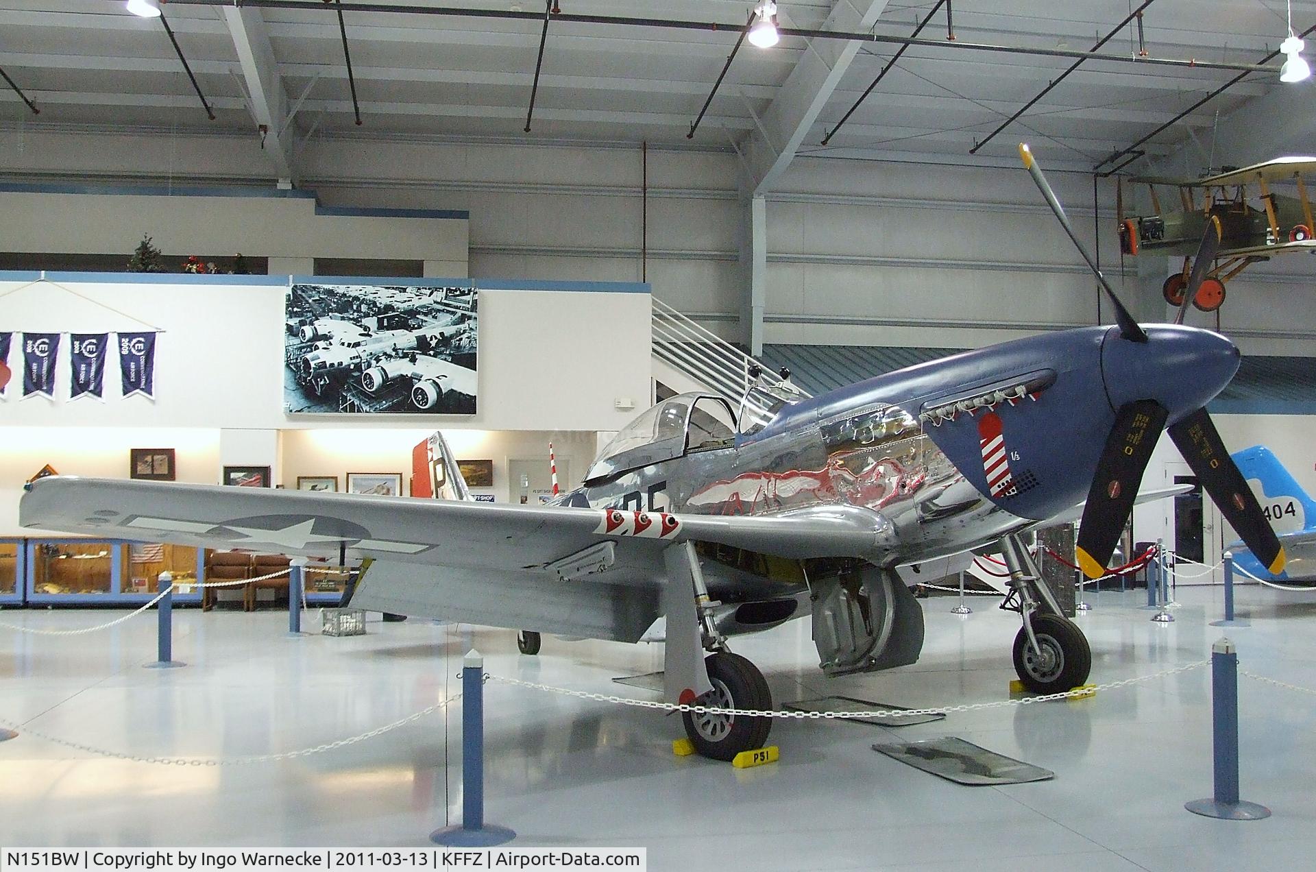 N151BW, 1962 North American P-51D Mustang C/N 44-74813, North American P-51D Mustang at the CAF Arizona Wing Museum, Mesa AZ