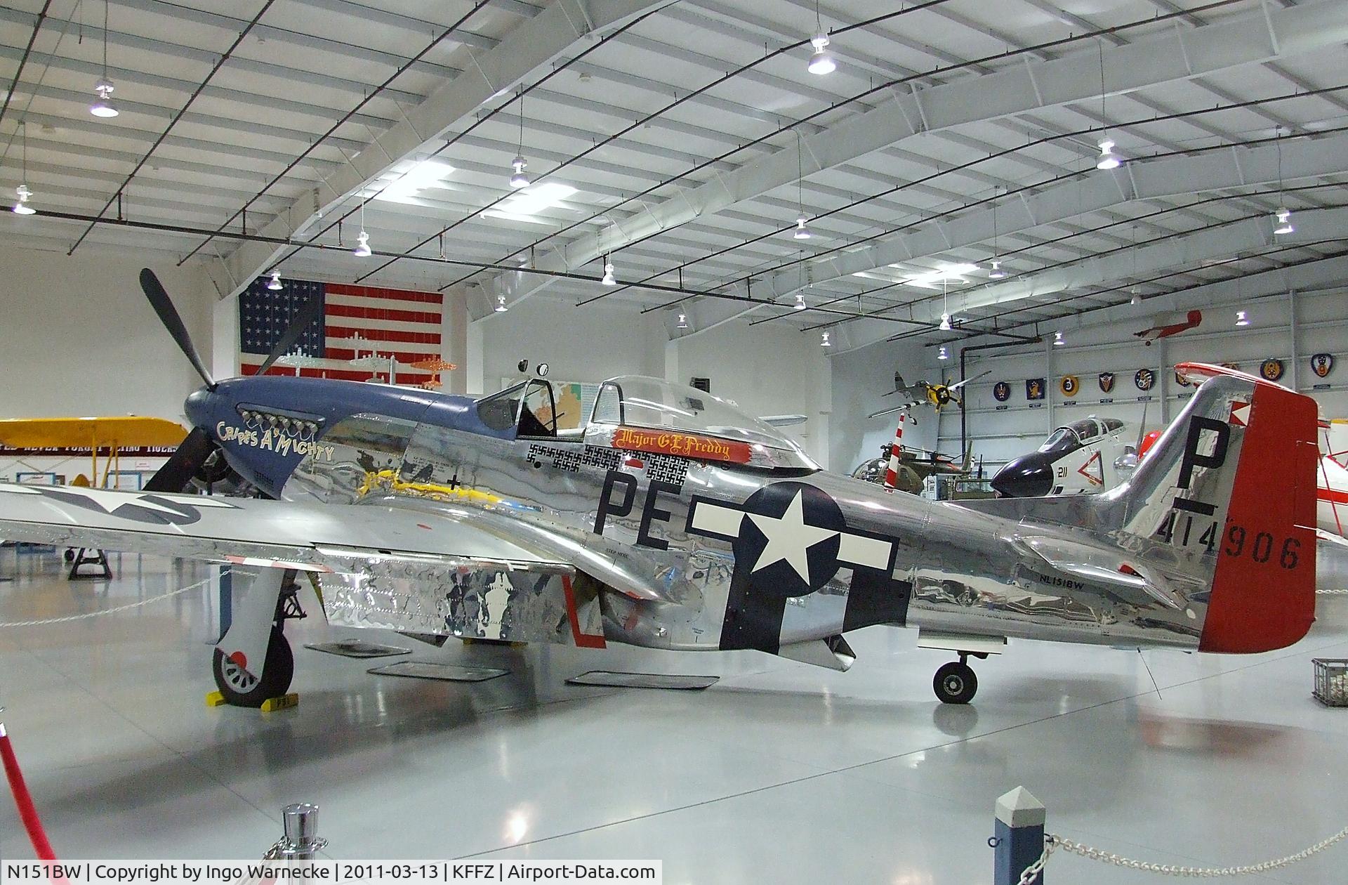 N151BW, 1962 North American P-51D Mustang C/N 44-74813, North American P-51D Mustang at the CAF Arizona Wing Museum, Mesa AZ